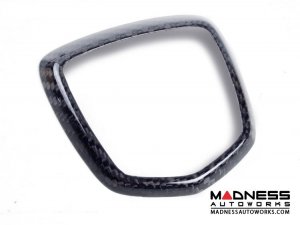 FIAT 500 Rear Emblem Trim - Carbon Fiber - FIts ABARTH models